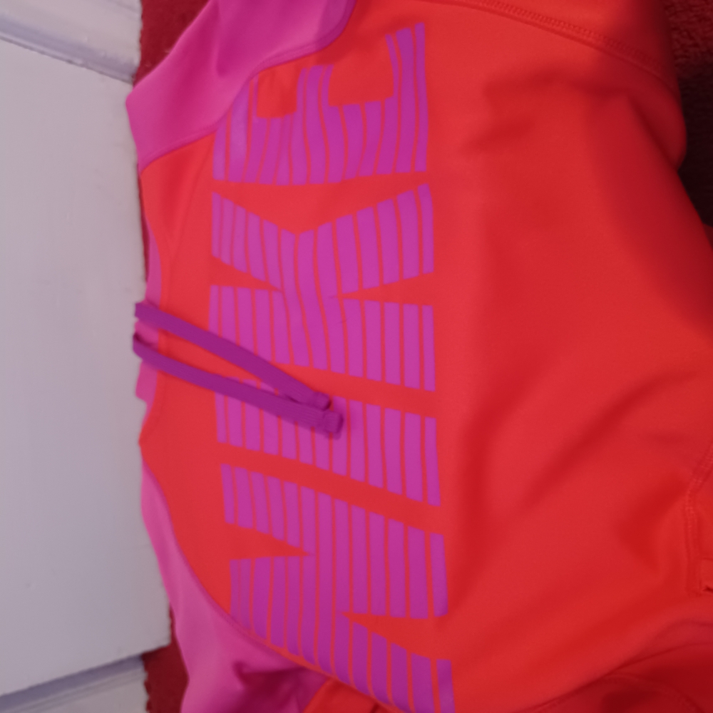 Nike Bright Red and Pink Hoodie XS